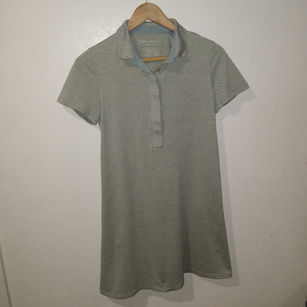 OUTDOOR VOICES Players Polo Green Dress - Picture 9 of 9